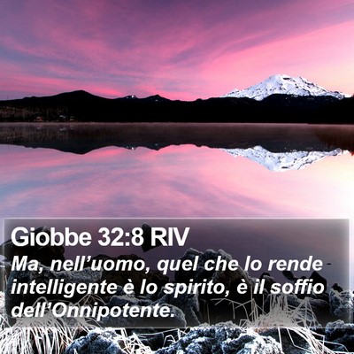 Giobbe 32:8 RIV Bible Verse Image
