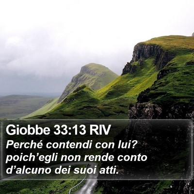 Giobbe 33:13 RIV Bible Verse Image