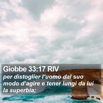 Giobbe 33:17 RIV Bible Verse Image