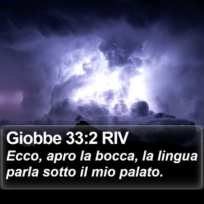 Giobbe 33:2 RIV Bible Verse Image