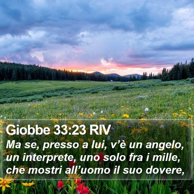 Giobbe 33:23 RIV Bible Verse Image