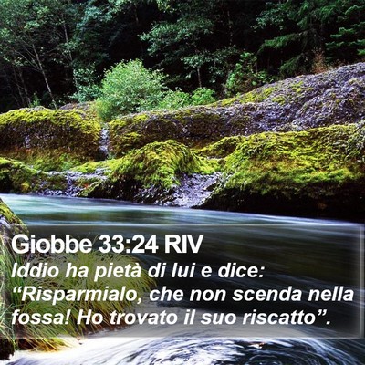 Giobbe 33:24 RIV Bible Verse Image