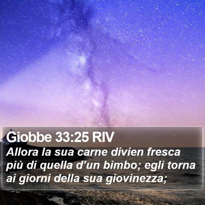 Giobbe 33:25 RIV Bible Verse Image