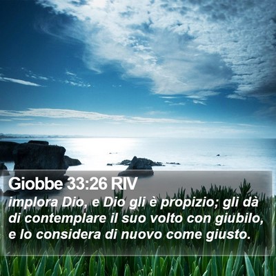 Giobbe 33:26 RIV Bible Verse Image