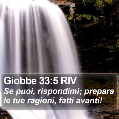 Giobbe 33:5 RIV Bible Verse Image