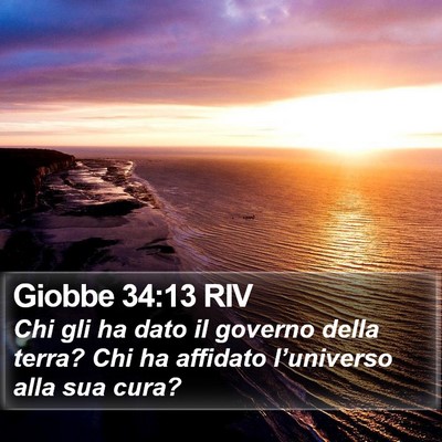 Giobbe 34:13 RIV Bible Verse Image
