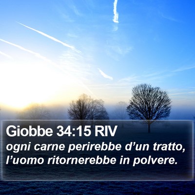 Giobbe 34:15 RIV Bible Verse Image