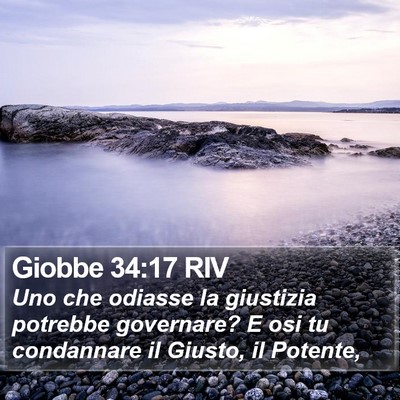 Giobbe 34:17 RIV Bible Verse Image