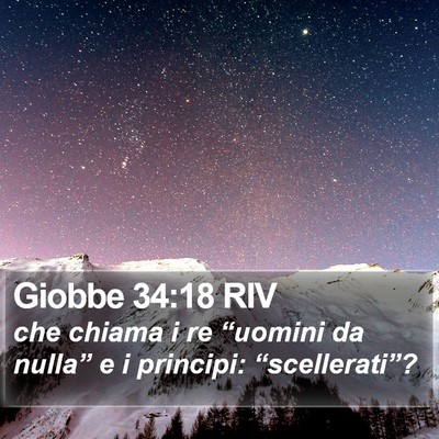 Giobbe 34:18 RIV Bible Verse Image