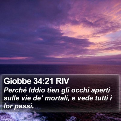 Giobbe 34:21 RIV Bible Verse Image