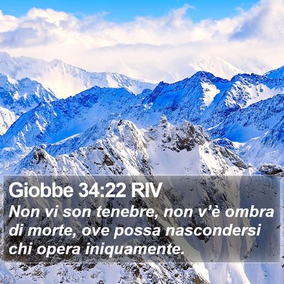 Giobbe 34:22 RIV Bible Verse Image