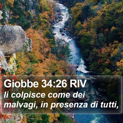 Giobbe 34:26 RIV Bible Verse Image