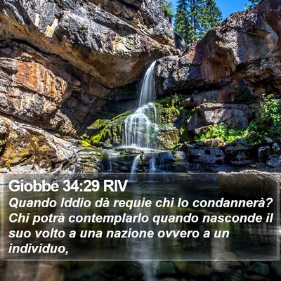 Giobbe 34:29 RIV Bible Verse Image