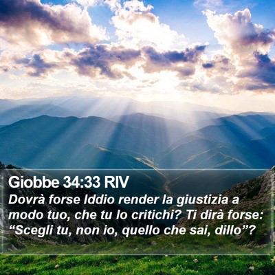 Giobbe 34:33 RIV Bible Verse Image