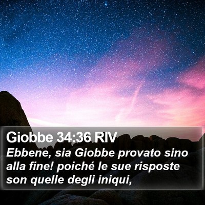 Giobbe 34:36 RIV Bible Verse Image