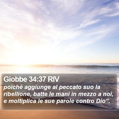 Giobbe 34:37 RIV Bible Verse Image