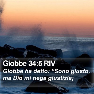 Giobbe 34:5 RIV Bible Verse Image