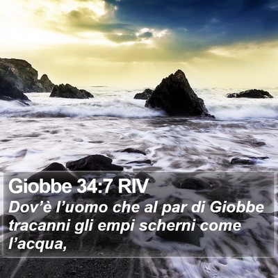 Giobbe 34:7 RIV Bible Verse Image