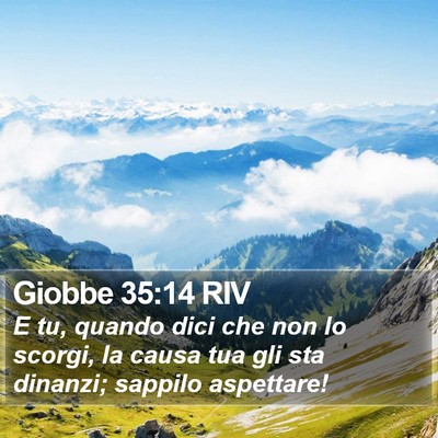 Giobbe 35:14 RIV Bible Verse Image