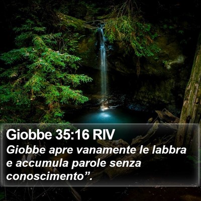 Giobbe 35:16 RIV Bible Verse Image