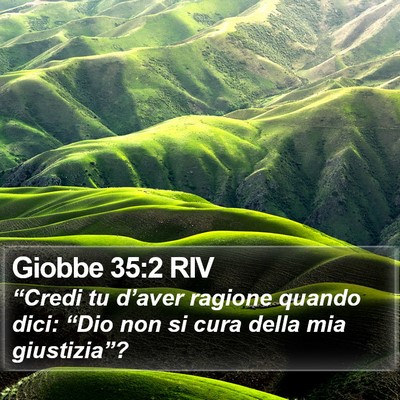 Giobbe 35:2 RIV Bible Verse Image