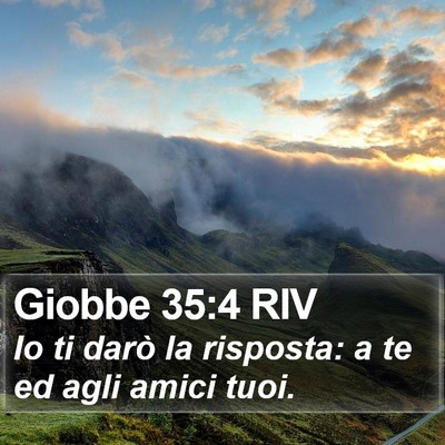 Giobbe 35:4 RIV Bible Verse Image