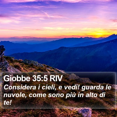 Giobbe 35:5 RIV Bible Verse Image