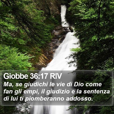 Giobbe 36:17 RIV Bible Verse Image