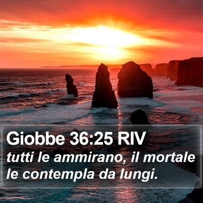 Giobbe 36:25 RIV Bible Verse Image