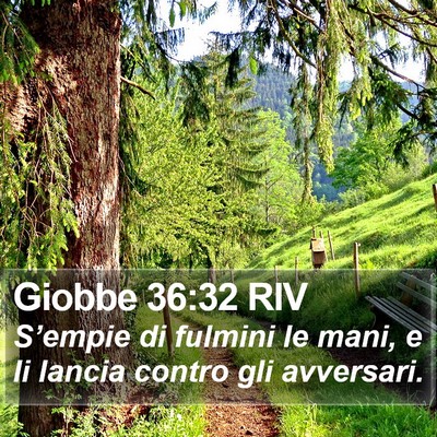 Giobbe 36:32 RIV Bible Verse Image