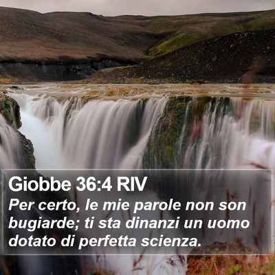 Giobbe 36:4 RIV Bible Verse Image