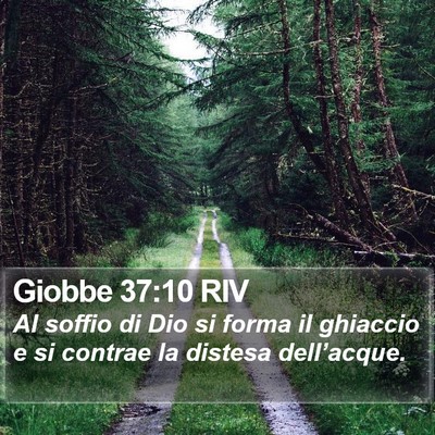 Giobbe 37:10 RIV Bible Verse Image
