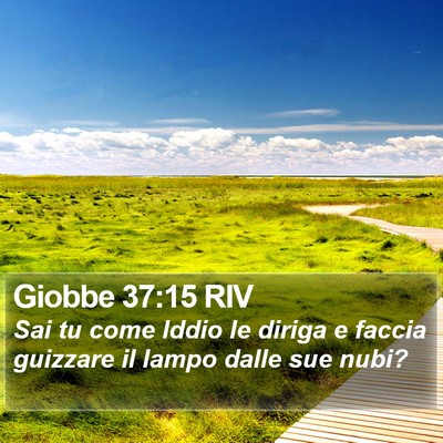 Giobbe 37:15 RIV Bible Verse Image