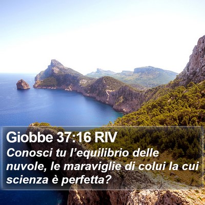 Giobbe 37:16 RIV Bible Verse Image