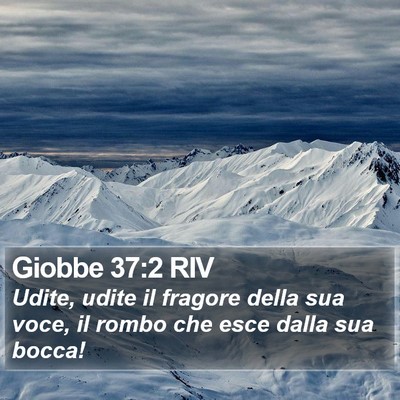 Giobbe 37:2 RIV Bible Verse Image