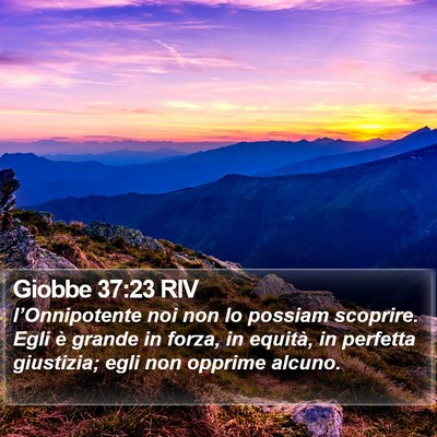 Giobbe 37:23 RIV Bible Verse Image
