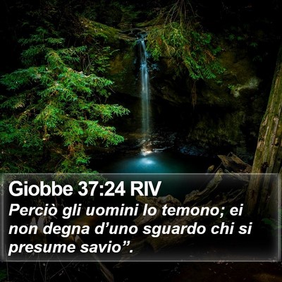 Giobbe 37:24 RIV Bible Verse Image