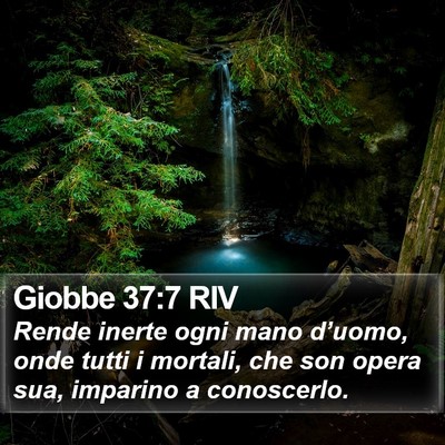 Giobbe 37:7 RIV Bible Verse Image