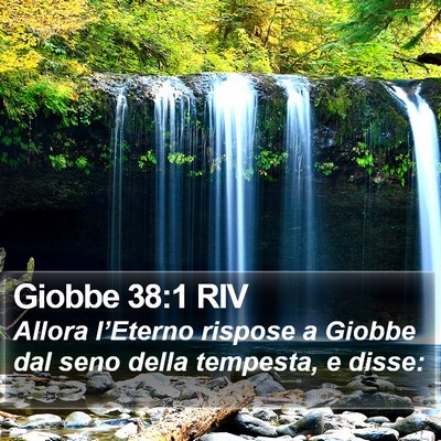 Giobbe 38:1 RIV Bible Verse Image