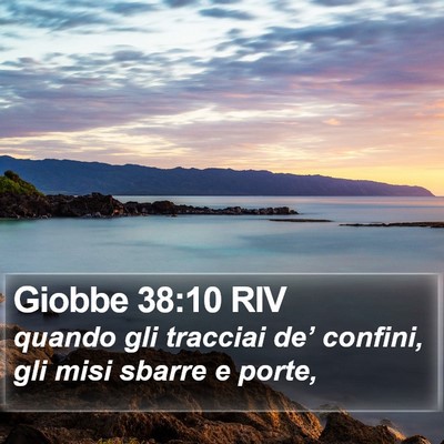 Giobbe 38:10 RIV Bible Verse Image