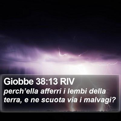 Giobbe 38:13 RIV Bible Verse Image