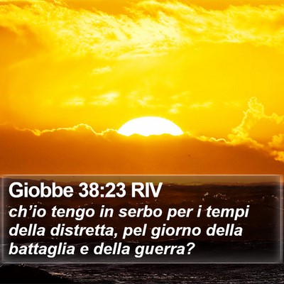 Giobbe 38:23 RIV Bible Verse Image
