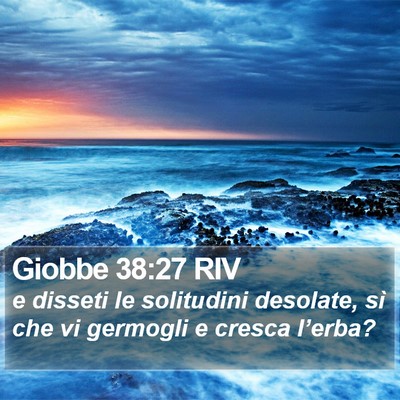Giobbe 38:27 RIV Bible Verse Image