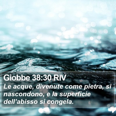 Giobbe 38:30 RIV Bible Verse Image