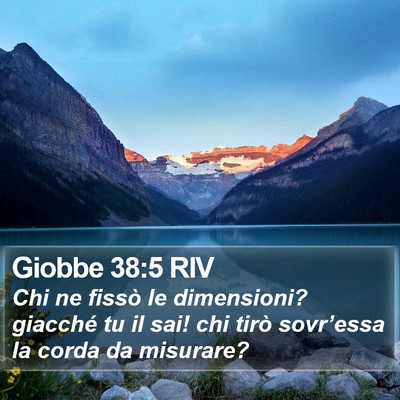 Giobbe 38:5 RIV Bible Verse Image