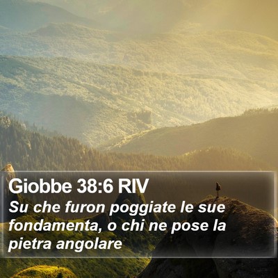 Giobbe 38:6 RIV Bible Verse Image