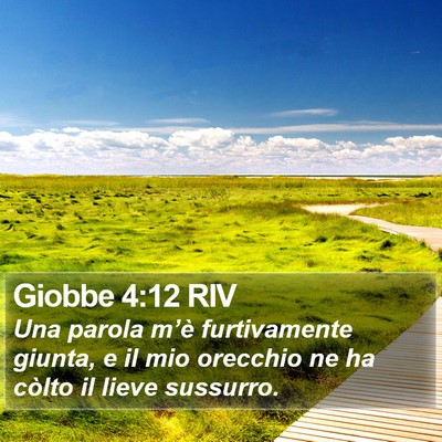Giobbe 4:12 RIV Bible Verse Image