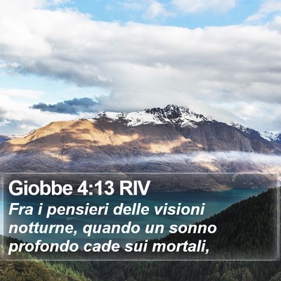 Giobbe 4:13 RIV Bible Verse Image