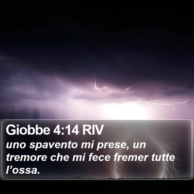 Giobbe 4:14 RIV Bible Verse Image