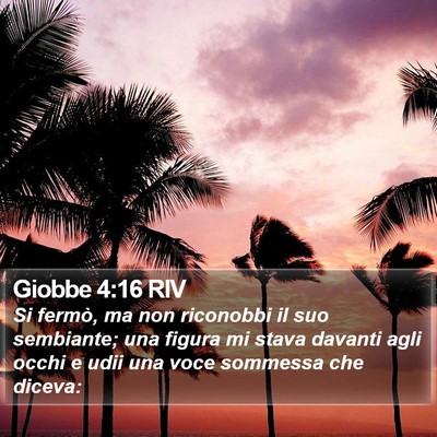 Giobbe 4:16 RIV Bible Verse Image